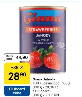 Kompot jahody Giana