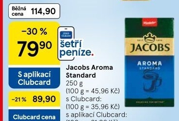Mletá káva Jacobs Aroma Standard