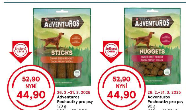 Pamlsky pro psy Adventuros Purina
