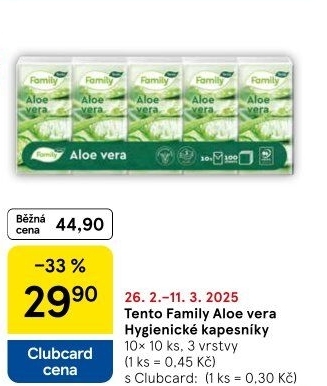 Papírové kapesníčky 3vrstvé Tento