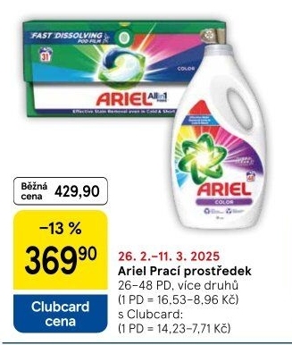 Prací prostředky Ariel