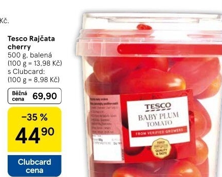 Rajčata cherry Tesco