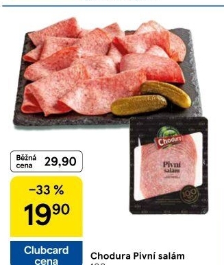 Salám pivní Beskydské uzeniny Chodura