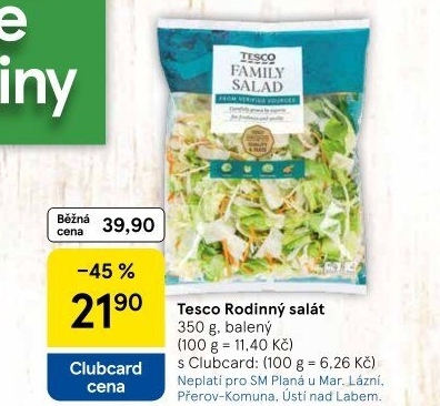 Salát Family mix Tesco