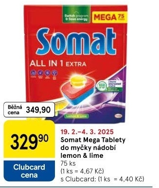 Tablety do myčky Somat