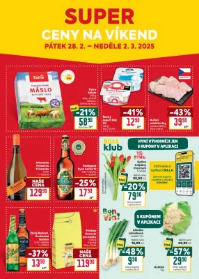 akční leták BILLA 26.2.2025-4.3.2025