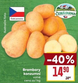 Brambory konzumní Česká farma