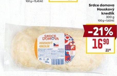 Knedlík houskový Srdce Domova
