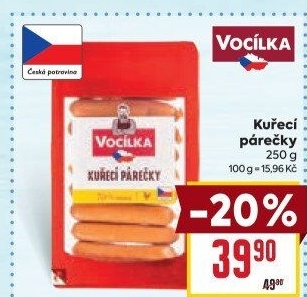 Kuřecí párečky Vocílka