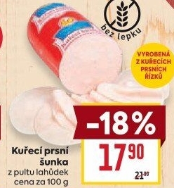 Kuřecí šunka prsní DZ Klatovy
