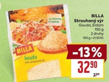 Sýr strouhaný Gouda Billa