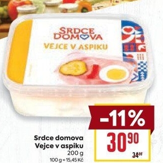 Vejce v aspiku Srdce Domova