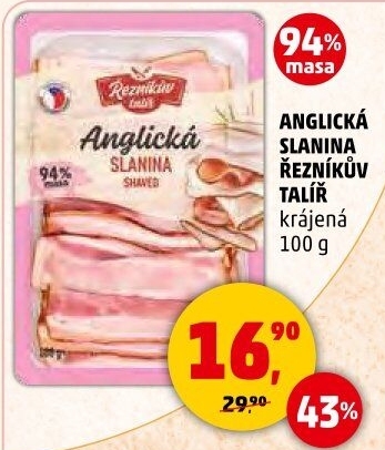 Anglická slanina Řezníkův talíř