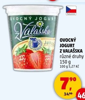 Jogurt ovocný z Valašska Mlékárna Valašské Meziříčí