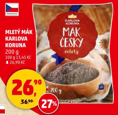 Mák mletý Karlova Koruna