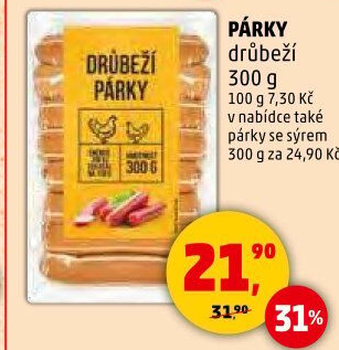 Párky drůbeží