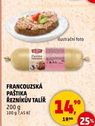 Paštika francouzská Řezníkův talíř