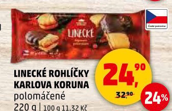 Rohlíčky linecké Karlova Koruna