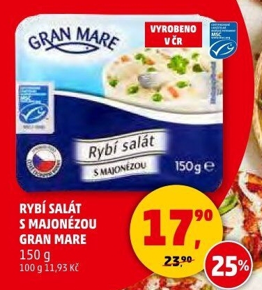 Rybí salát s majonézou Gran Mare