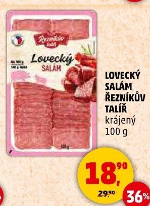 Salám lovecký Řezníkův talíř