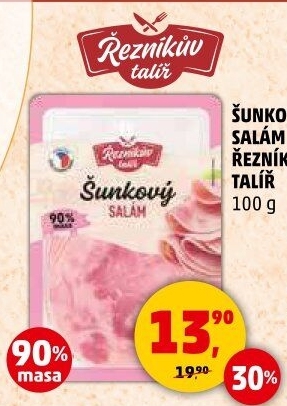 Salám šunkový Řezníkův talíř