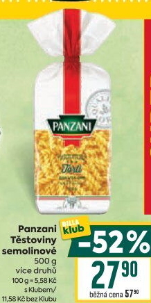 Těstoviny Panzani
