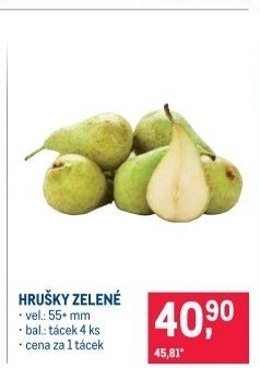 Hrušky zelené