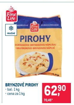 Pirohy brynzové mražené Fine Life