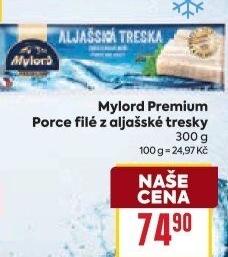 Aljašská treska filé bez kosti mražené Premium Mylord