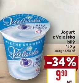 Bílý jogurt z Valašska Mlékárna Valašské Meziříčí