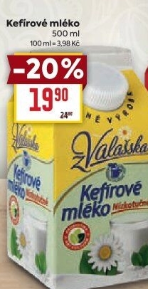 Kefírové mléko neochucené Mlékárna Valašské Meziříčí