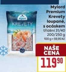 Krevety loupané mražené Premium Mylord