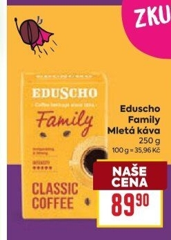 Mletá káva Family Eduscho Tchibo