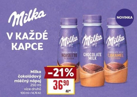 Nápoj mléko čokoládové Milka