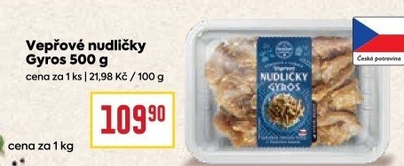 Vepřové nudličky Gyros Snadné vaření Kostelecké uzeniny
