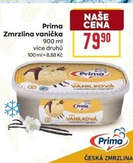 Zmrzlina ve vaničce Prima