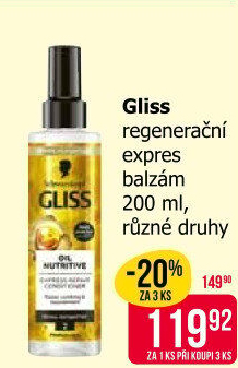Balzám na vlasy ve spreji Expres Gliss Kur Schwarzkopf