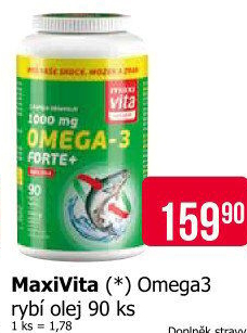 Doplněk stravy Omega 3 Forte + MaxiVita