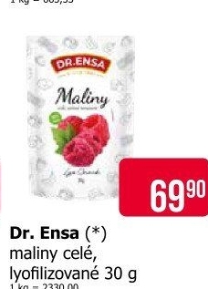 Mrazem sušené maliny Dr.Ensa