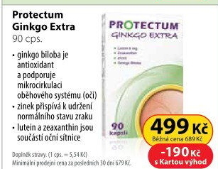 Doplněk stravy Ginkgo Extra Protectum