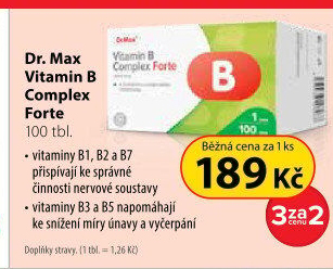 Dr. Max Vitamin B Complex Forte 100 tablet