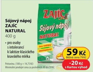 Nápoj instantní sójový Zajíc