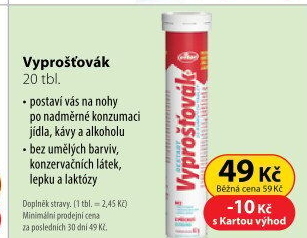 Šumivé tablety Vyprošťovák Vitar