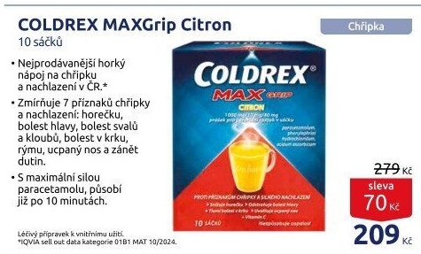 Horký nápoj MaxGrip Coldrex