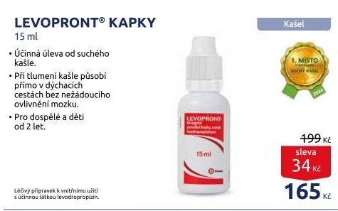 Kapky proti kašli Levopront