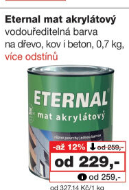 Akrylátová barva mat Eternal