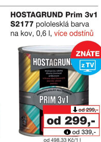 Barva na kov Prim 3v1 Hostagrund