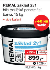 Barva penetrační 2v1 Základ Remal