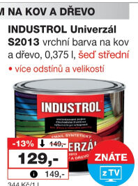 Nátěr na kov a dřevo Univerzál Industrol