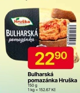 Bulharská pomazánka Hruška